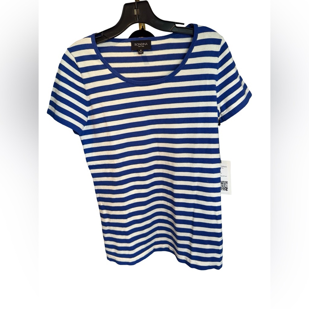 Rondina New York Nautical Blue and White Striped Tee
